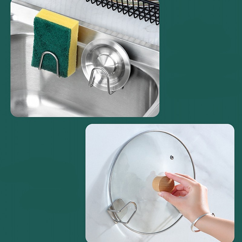 Kitchen Self Adhesive Sink Drain Drying Sponges Storage Holder for Kitchen