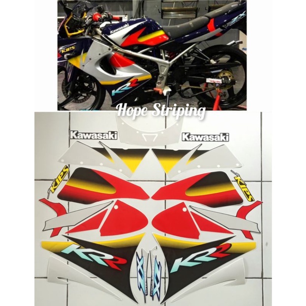 Striping Kawasaki KRR ZX Thailand Hitam