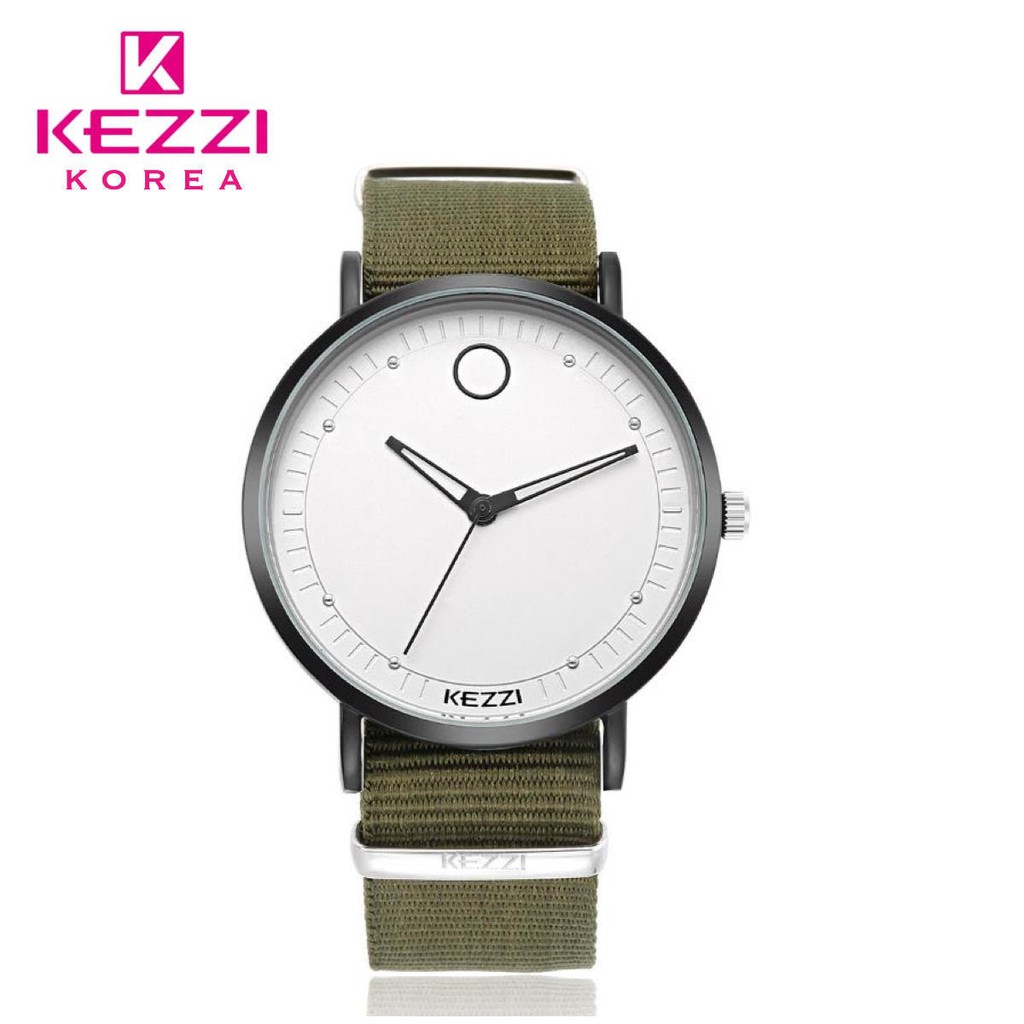 Kezzi Korea 1524B - Jam Tangan Fashion Wanita dan Pria - Hijau - Model Analog