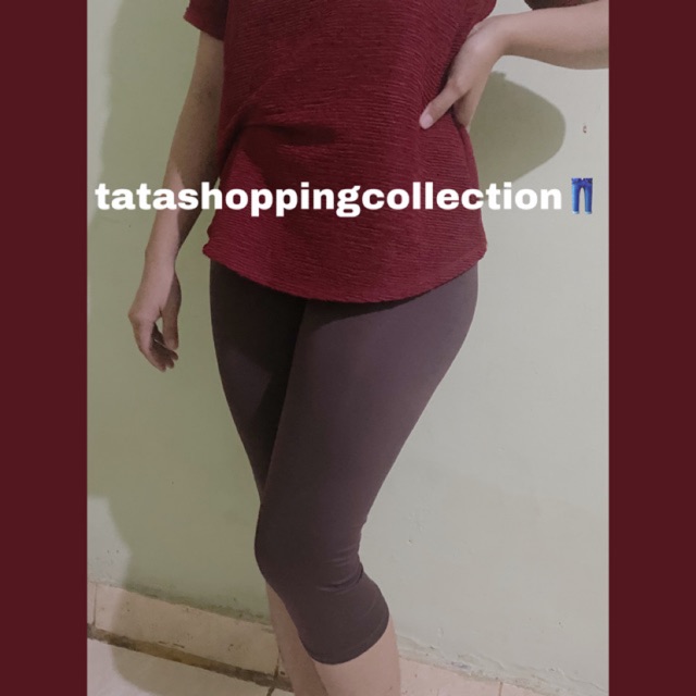 Legging pendek 7/8 Jumbo (BIG SIZE) untuk Dalaman Gamis dan Celana Senam