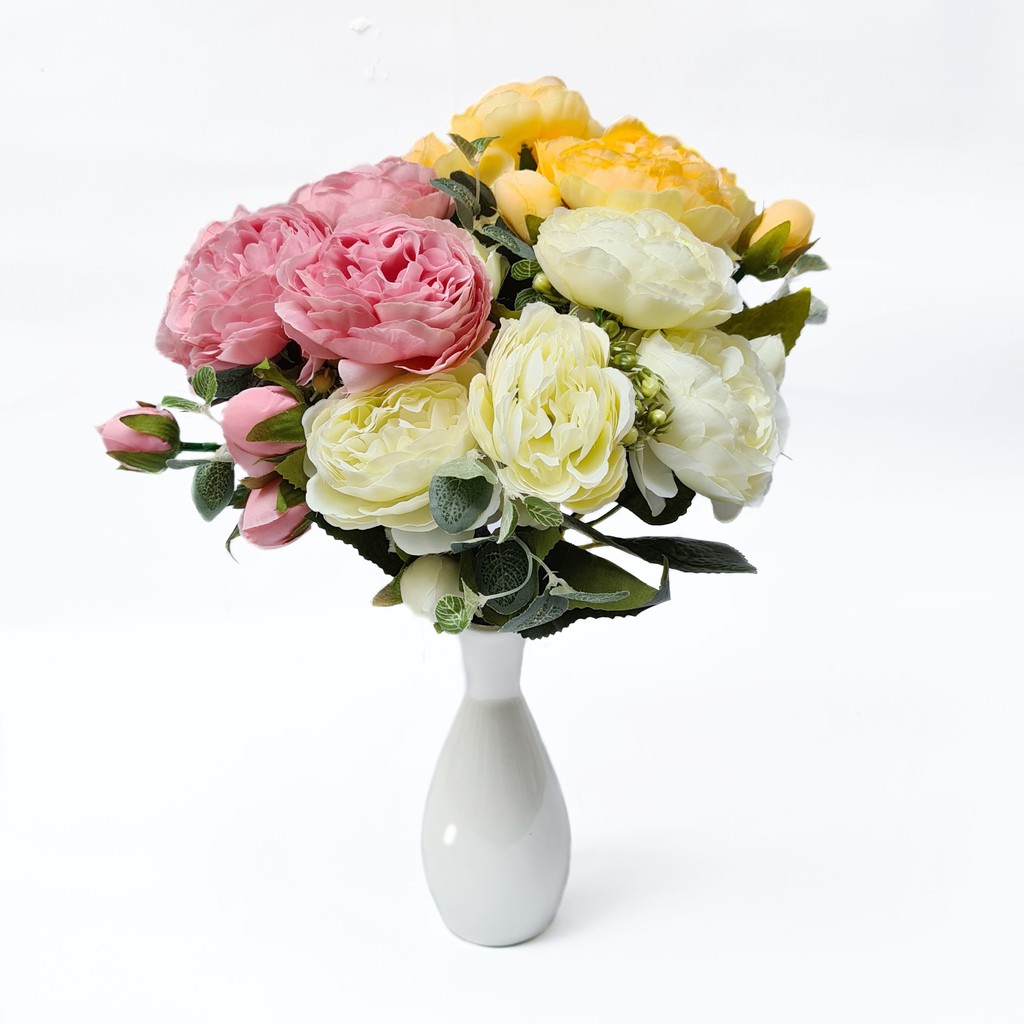 Bunga Peony Jumboo Artificial Flower Bunga Hias Mawar Peony Wedding Backdrop Decoration - AF56