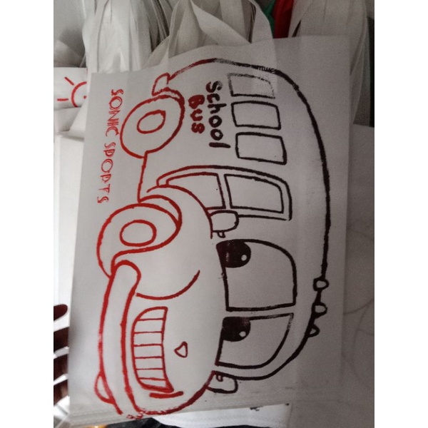 

Tas mewarnai / Lukis 30 x40 x 8 cm