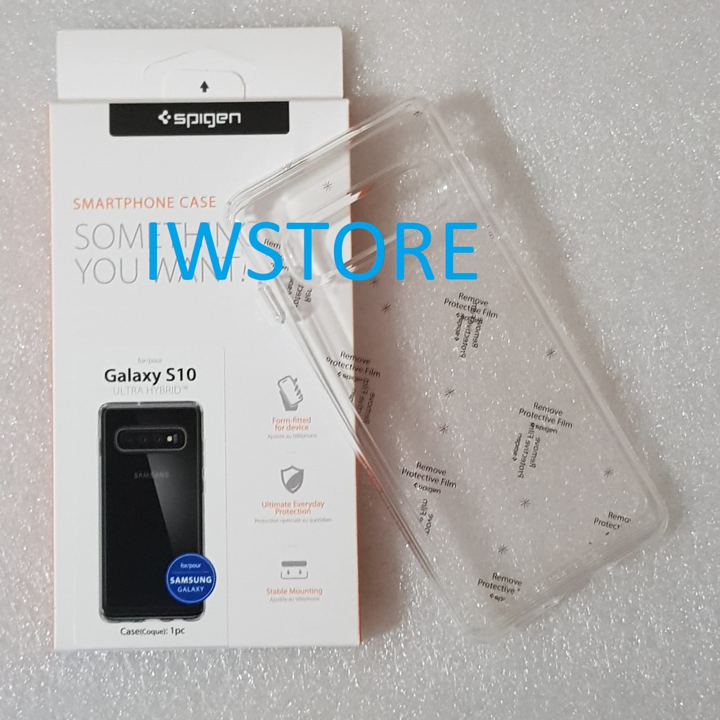 Spigen Ultra Hybrid Case Casing Galaxy S10 Clear