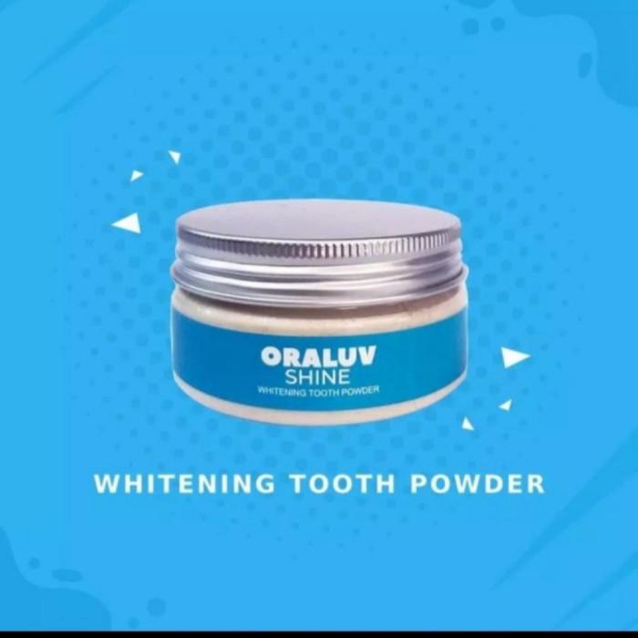 PEMUTIH GIGI ORALUV SHINE WHITENING TOOTH POWDER