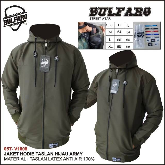 JAKET PRIA ANTI AIR WATERPROOF POLOS ORIGINAL BULFARO