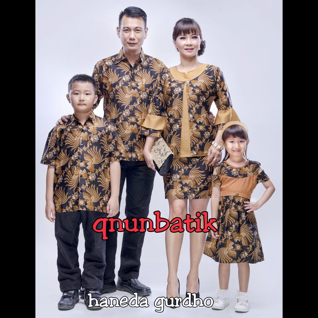 Qnunbatik Batik Keluarga/family Rok N Blus Wanita Haneda Gurdho