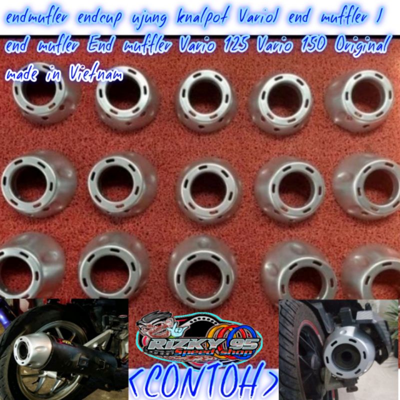 endmufler endcup ujung knalpot Vario/ end muffler / end mufler End muffler Vario 125 Vario 150 Origi