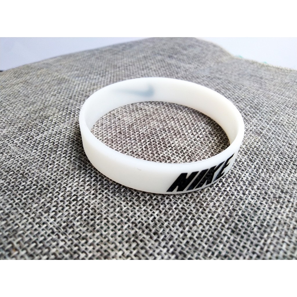 COD GELANG TANGAN PRIA - GELANG KARET NIKE SPORT ORIGINAL FASHION NIKE WHIT(GLOW)