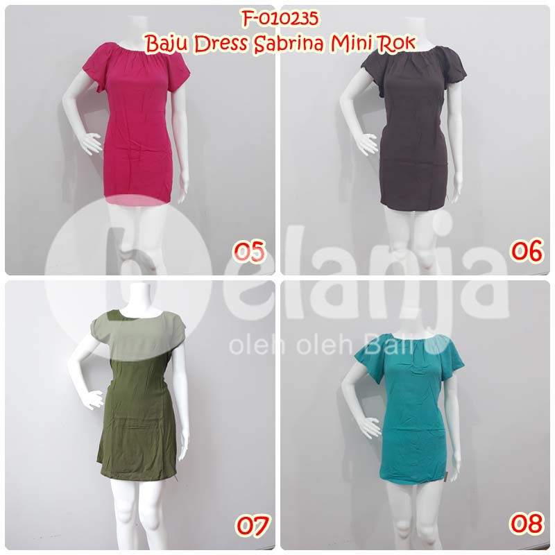 Sabrina Dress mini pendek Dress Bali Sexy Atasan Bumil