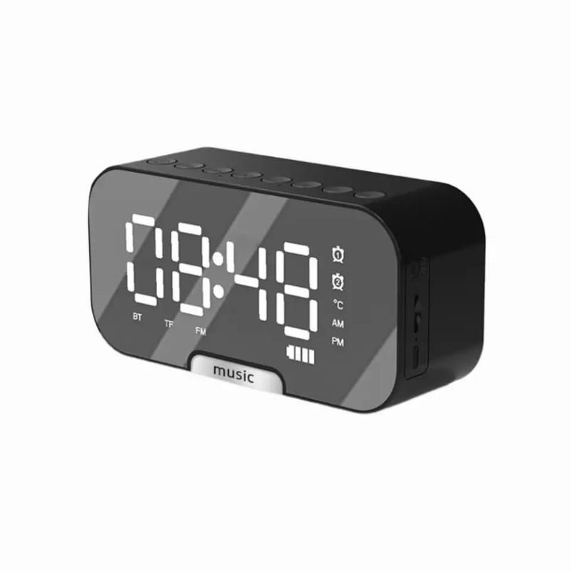 JAM MEJA DIGITAL / JAM ALARM Q5 BLUETOOTH SPEAKER MIRROR DISPLAY