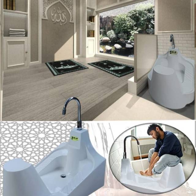 Tempat wudhu portable