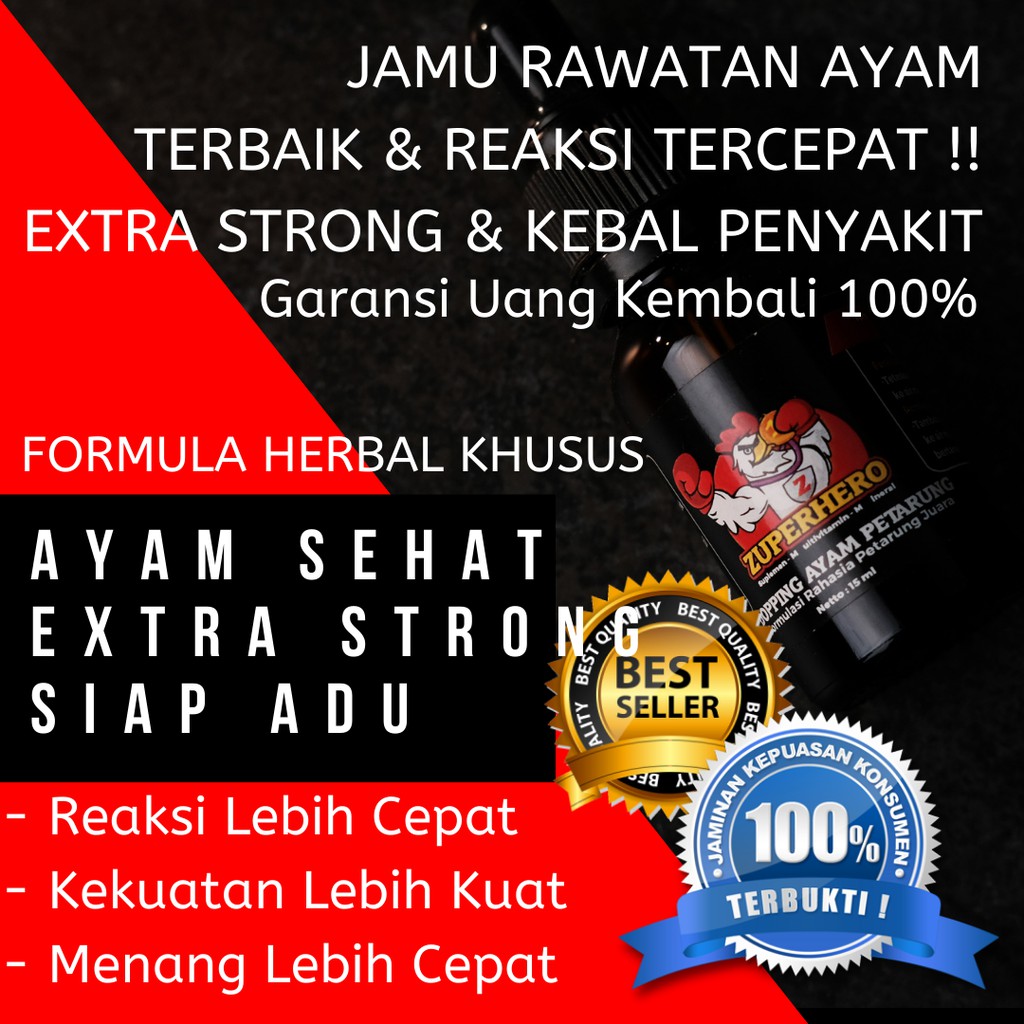 Jamu Rawatan Ayam Aduan, Jamu Rawatan Harian Ayam Aduan, Jamu Rawatan Ayam Bangkok, Reaksi Tercepat