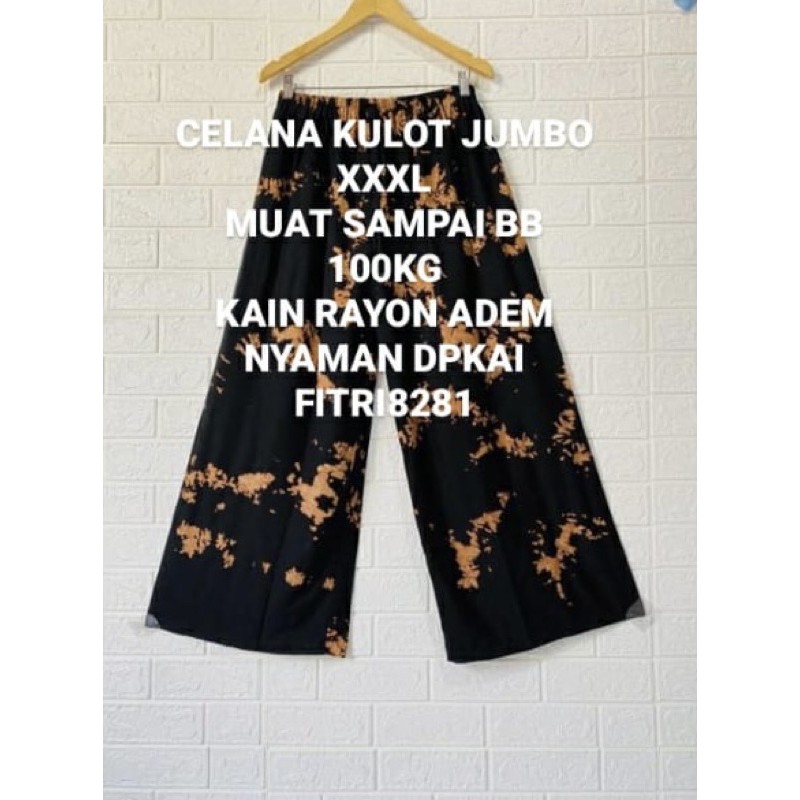 celana kulot super jumbo motif *BALI* XXL nyaman dipakai