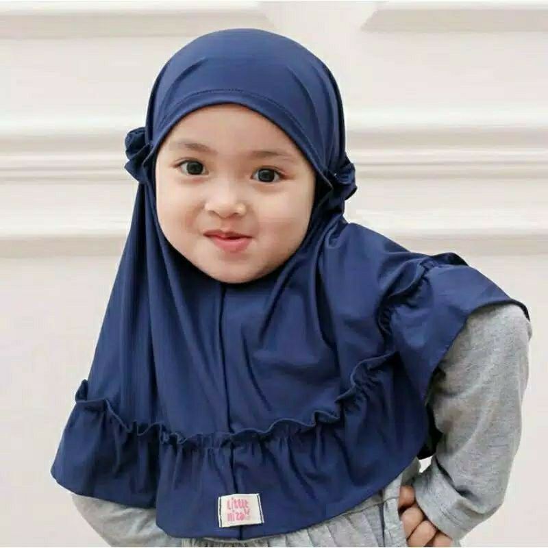 jilbab anak bayi lucu carla 0-6th hijab instan anak