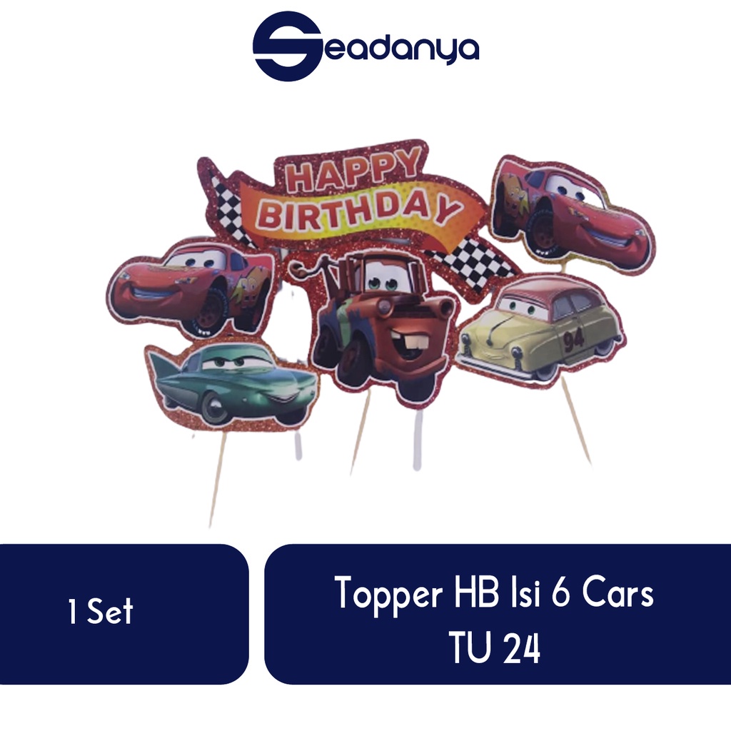 

Topper HB Isi 6 Cars TU 24/Topper Cars/Topper Kue Tart/Aksesoris Kue Ulang Tahun/Aksesoris Tart/Aksesoris Cake/Hiasan Kue Ulang Tahun/Hiasan Cake