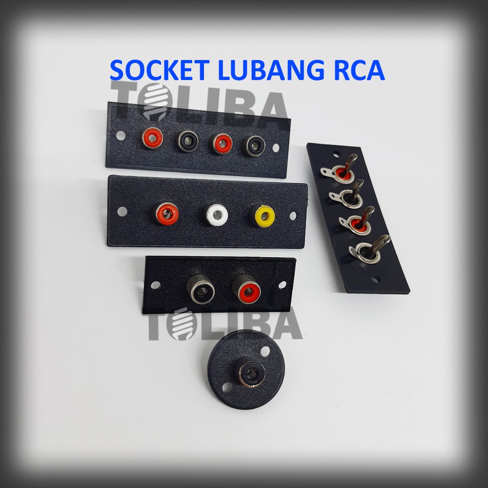 soket rca 1 pin / soket 2 lubang / socket rca 3 pin / socket rca 4pin soket input output soket audio