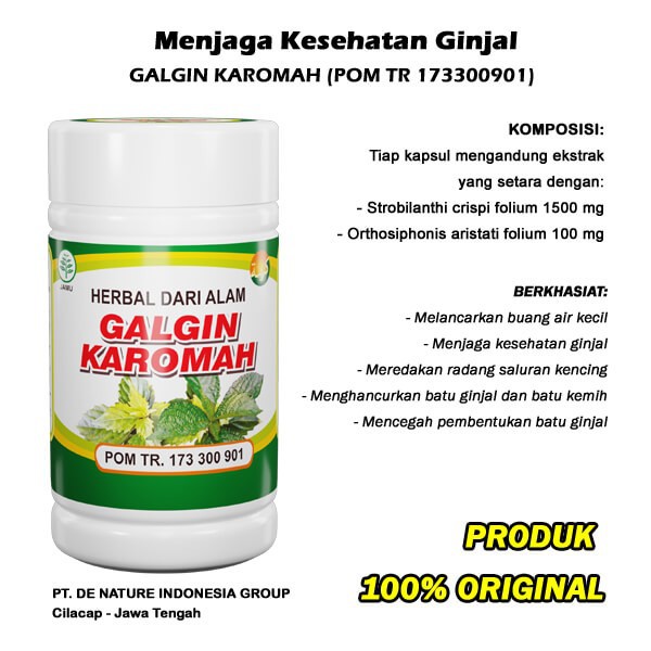 OBAT GINJAL GALGIN KAROMAH DE NATURE ASLI