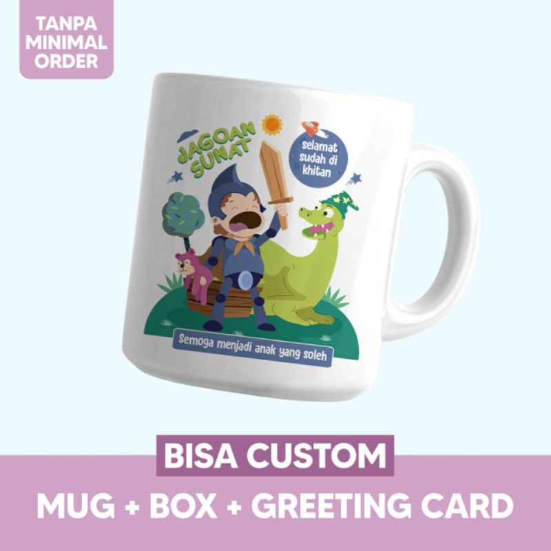 SOUVENIR KHITAN / MUG CUSTOM / MUG CUSTOM SATUAN / MUG KERAMIK