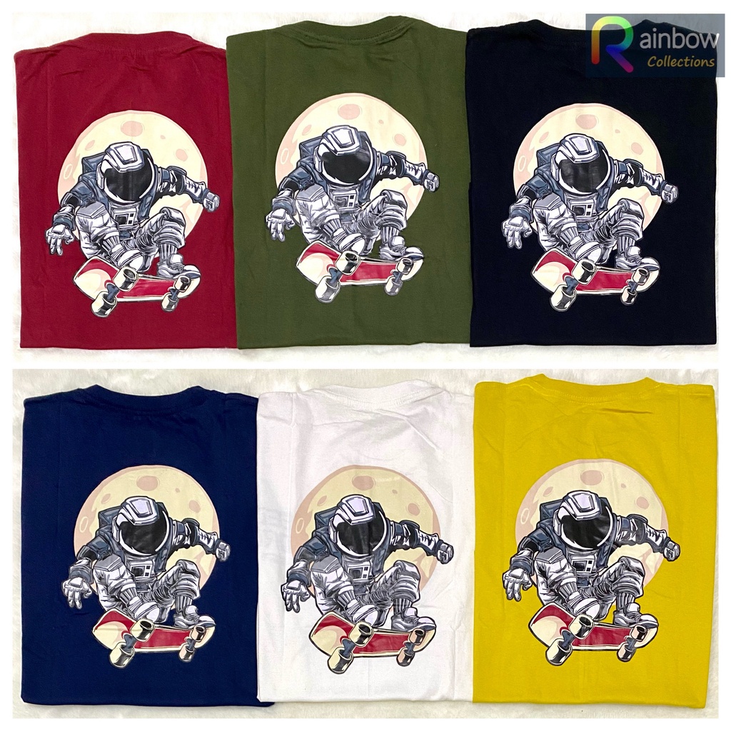 Kaos Oblong DISTRO UNISEX Astronaut Moon DEWASA