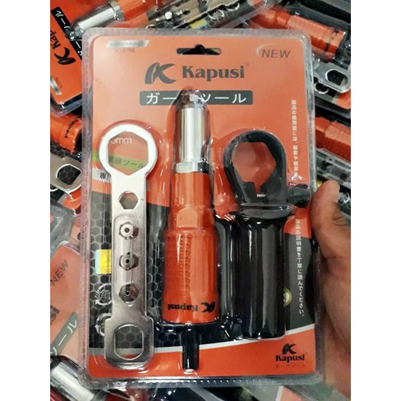 Adapter Mesin Bor Cordless Sambungan Rivet Bor Elektrik Kuat dan Awet