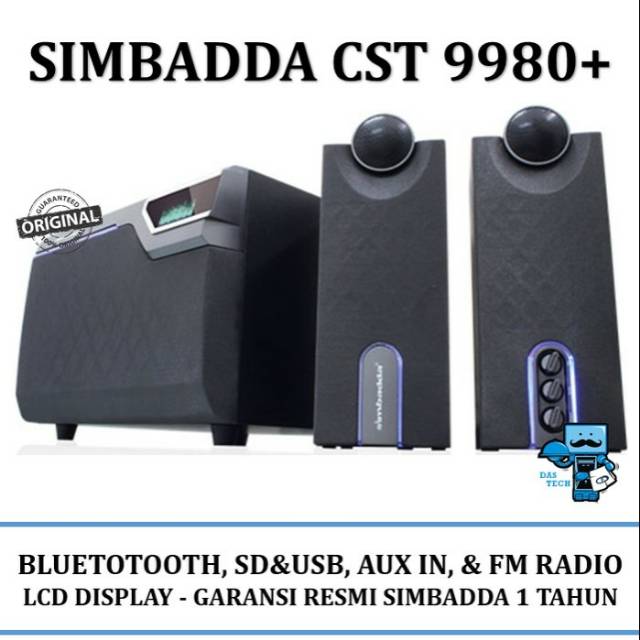 New Speaker Aktif Simbadda Speaker CST 9980N (CST9980N) ready LCD Display terlaris