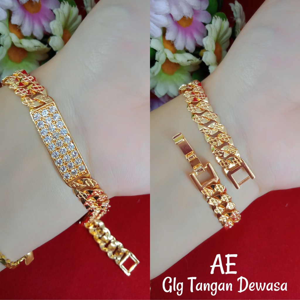 GELANG RANTAI PLAT YAXIYA