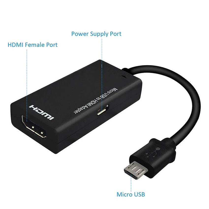 Adapter Micro Usb Ke Hdmi 1080p 60hz Untuk Android