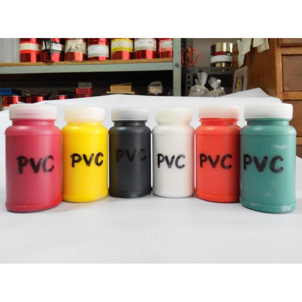 

Unik Cat PVC / Vinyl Toyo Indo Ink (OIL BASE) - Sablon dan Lukis (Bisa Dikuas) 100 Gram Terlaris