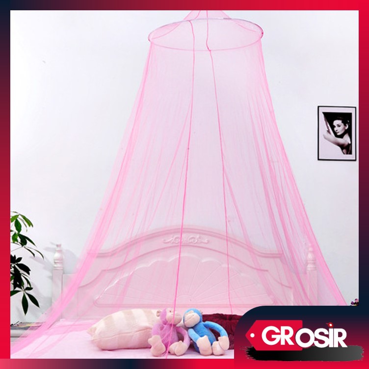 Grosir - H425 Round Mosquito Kelambu Gantung Kamar Tidur Anti Nyamuk dan Serangga / Klambu Gantung