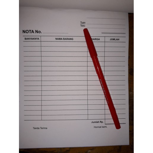 

Promo Buku Nota Kontan Besar 3 Ply NCR / 3 Rangkap Nota Kontan Besar Elegan