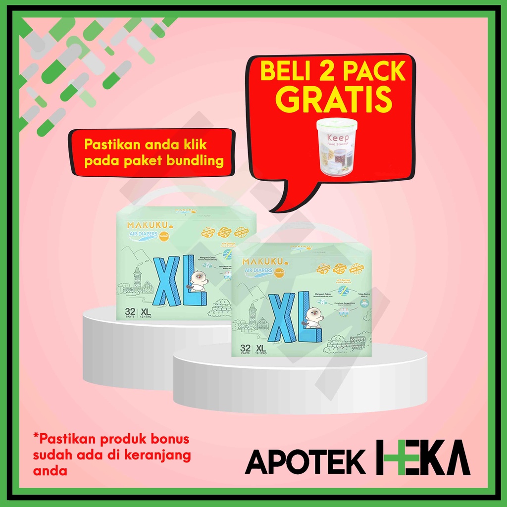 2 Pack Makuku Air Diapers Comfort Pants - Popok Bayi Celana (SEMARANG)