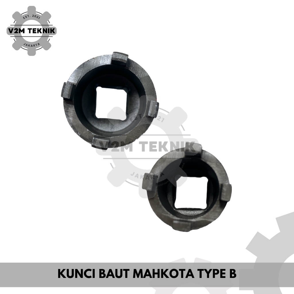 Kunci Baut Mahkota Type B / Double Crown Socket / Pembuka Mur Kopling GRIP ON-1