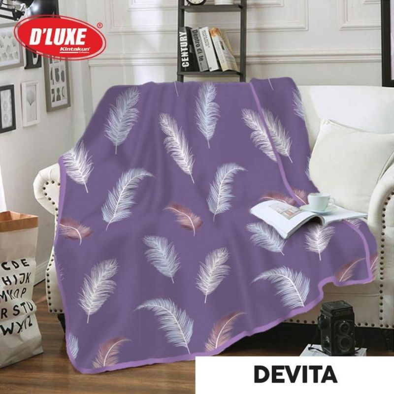 Selimut kintakun 160x200 flannel motif Devita