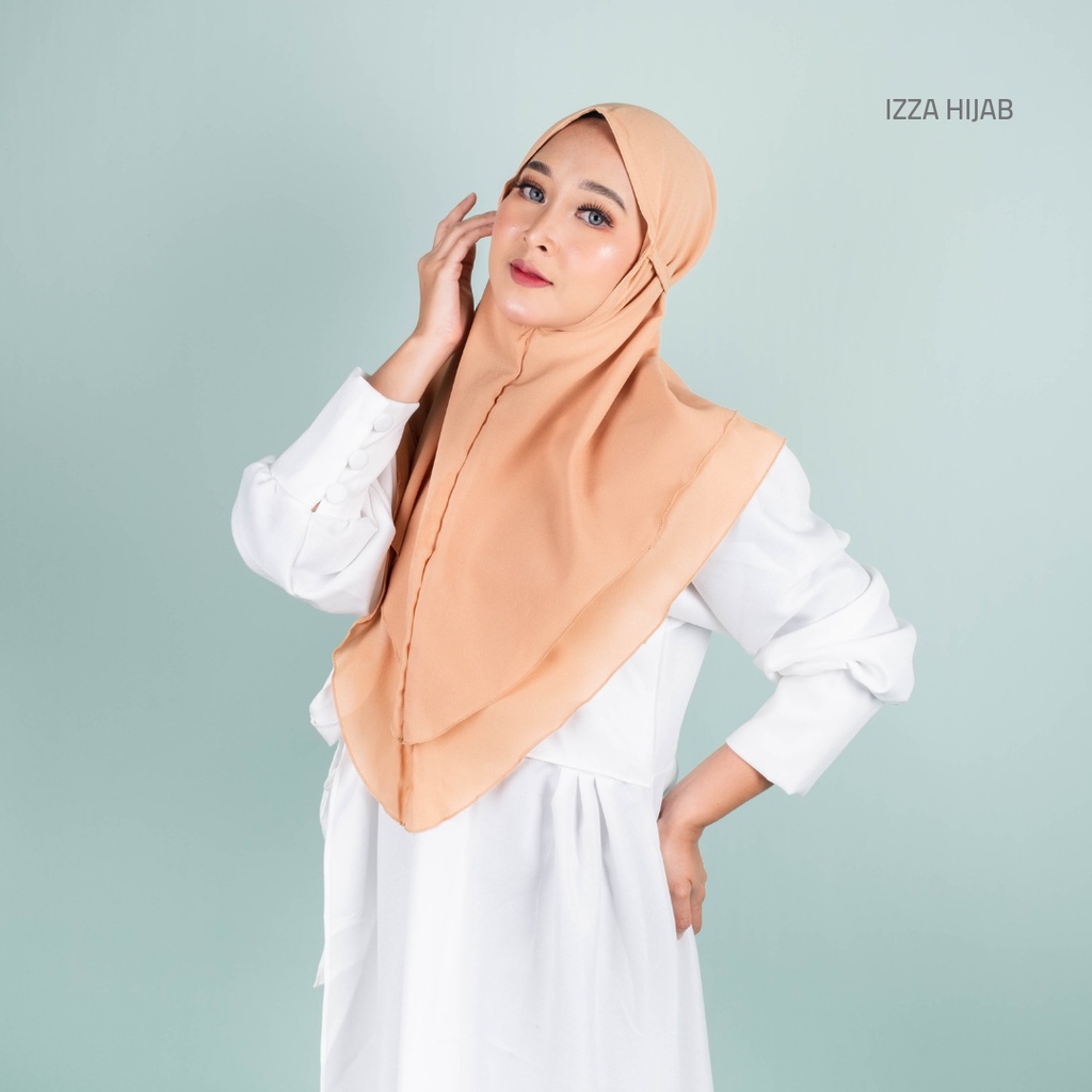 Bergo maryam 2 layer / hanna siria 2 layer / maryam tali 2 layer diamond premium italiano by izza