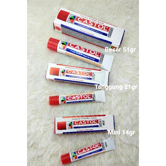 

Lem CASTOL Mini 14gr/ Kecil 21gr/Besar 51gr