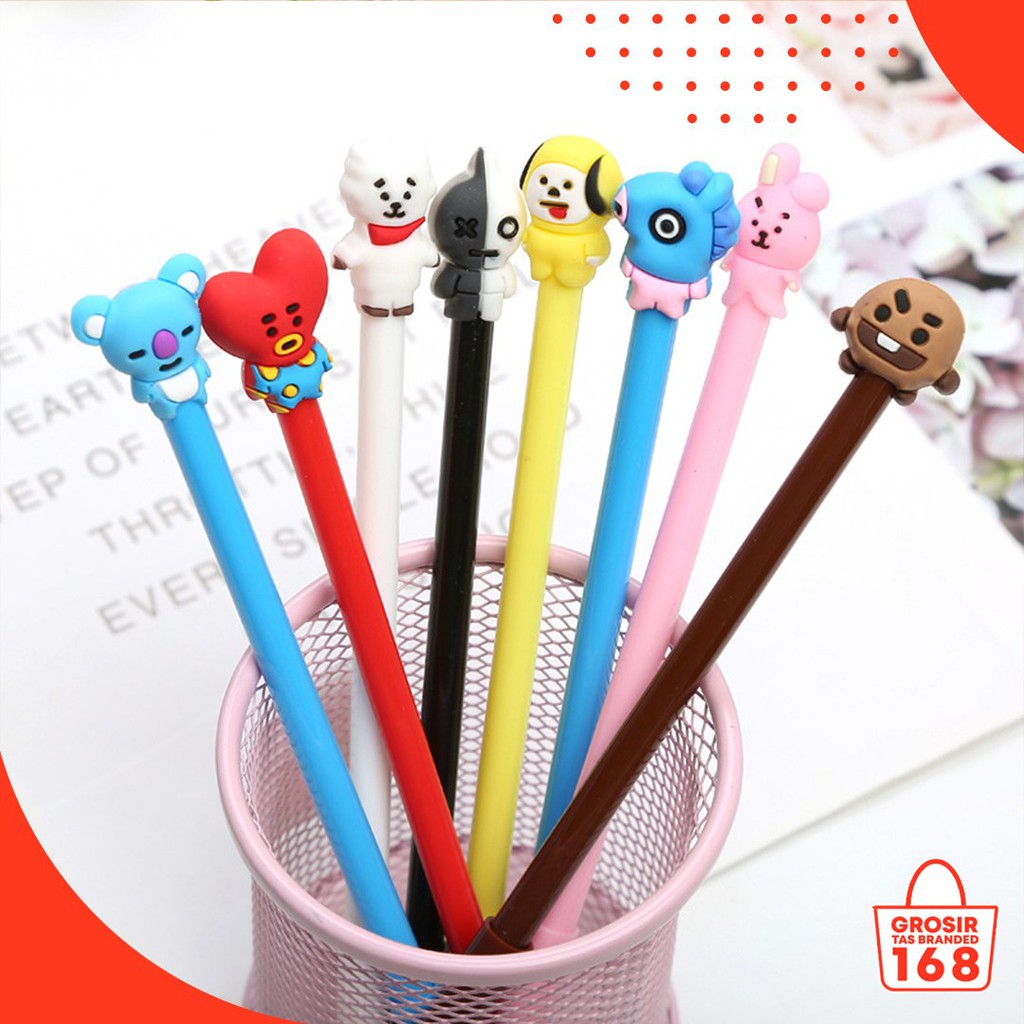 PULPEN KARAKTER BTS LINE ALAT TULIS PULPEN PENA PULPEN KARAKTER BTS LINE ALAT TULIS PULPEN PENA