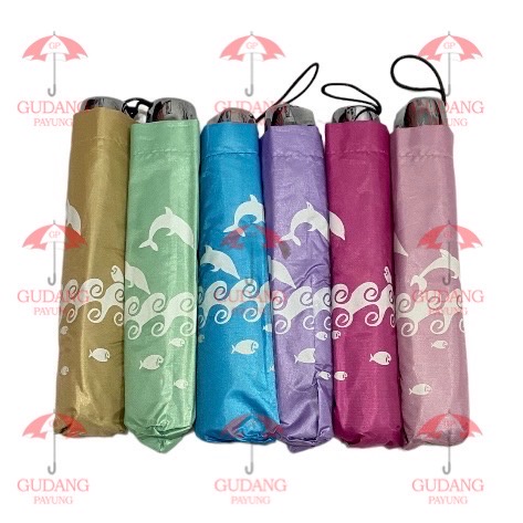 Payung Lipat Motif Dolphin Lumba 338