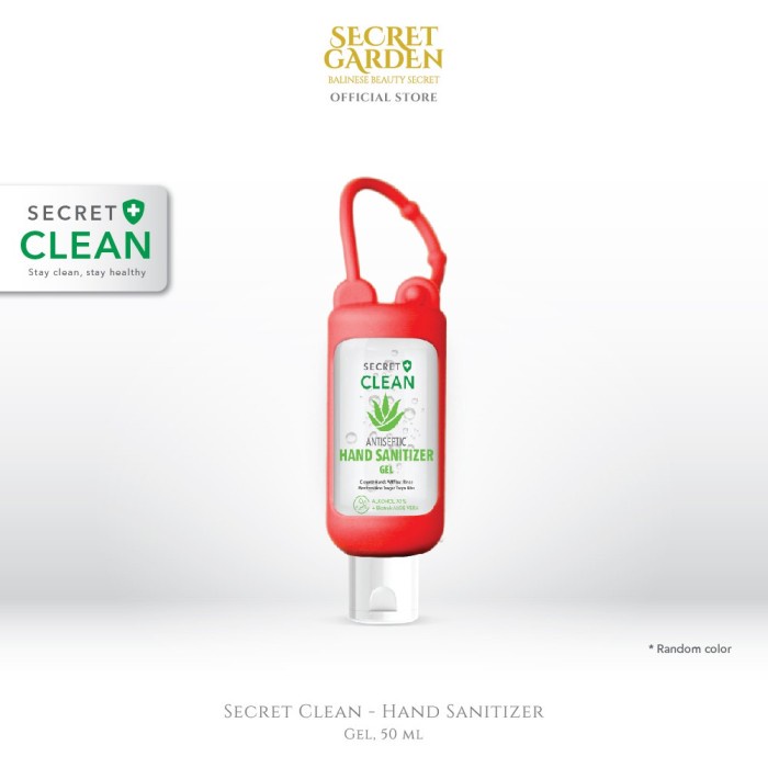 

Secret Clean Antiseptic Hand Sanitizer Gel 50ml + Gantungan