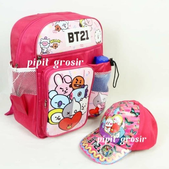 PROMO Tas Ransel Bt21 perempuan / tas sekolah anak Lucu / tas sekolah anak sd perempuan Tas