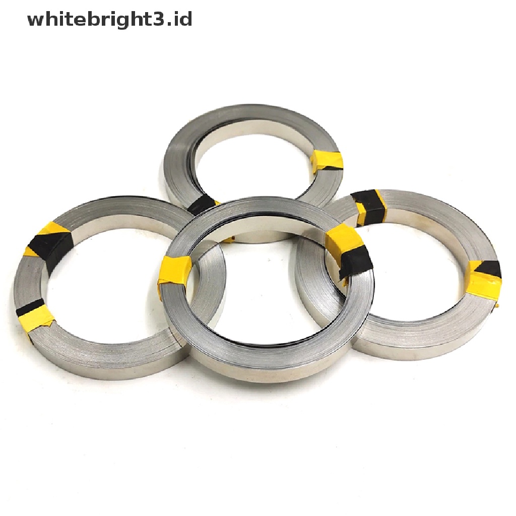 (whitebright3.id) Plat Nikel Panjang 10m Untuk Konektor Baterai Li-ion 18650