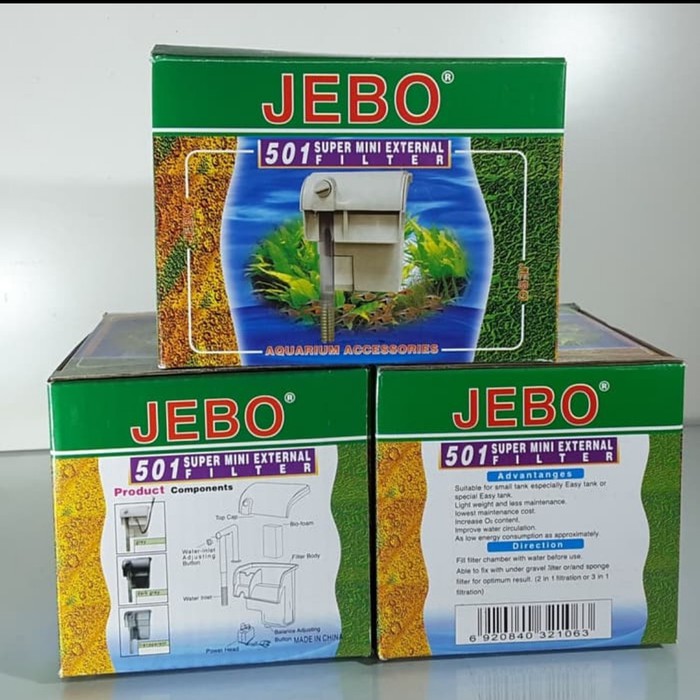 Filter gantung aquarium aquascape / hang on jebo 501 / filter gantung