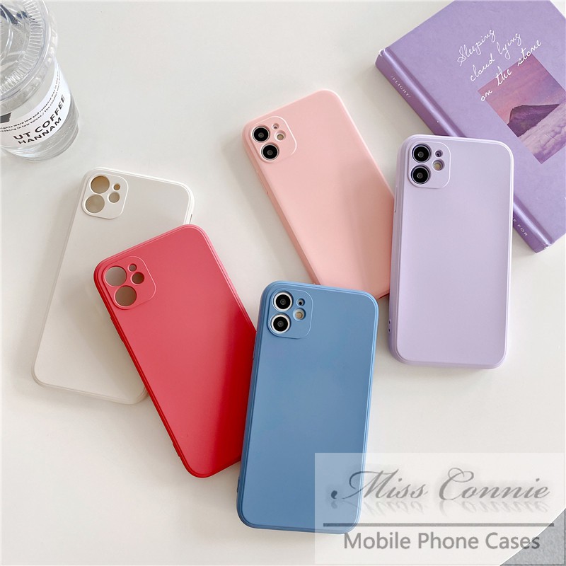 Cute Candy Color Case For iPhone 12 Pro Max 12Mini XR Soft