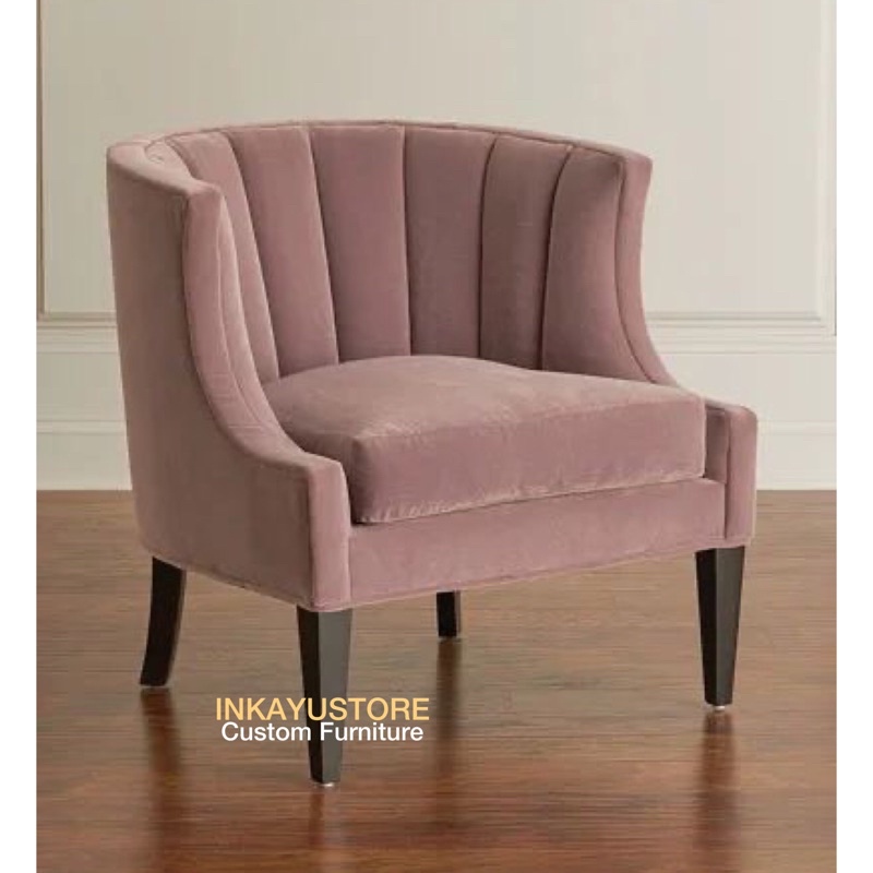 SOFA MINALIS BLUDRU PREMIUM | SOFA SINGLE MINIMALIS KAIN BLUDRU