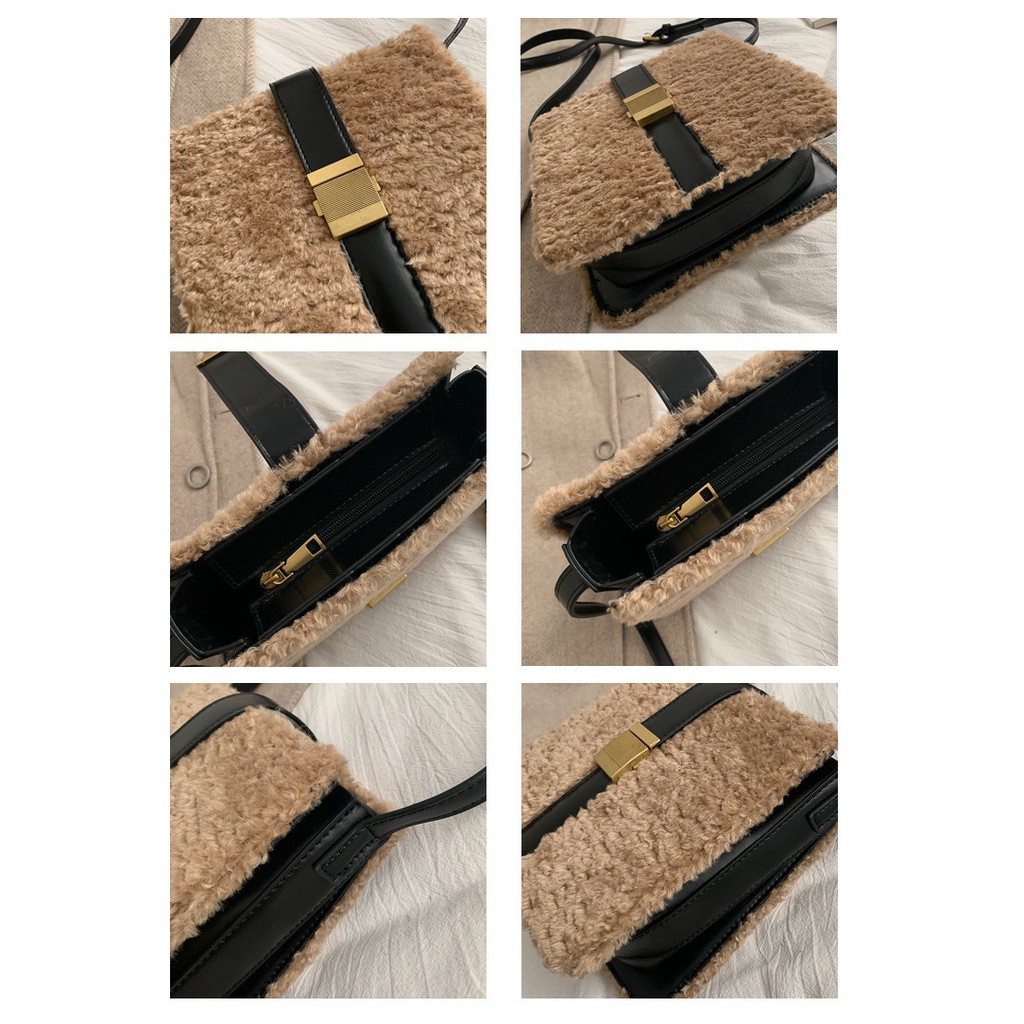 [COD] LB - New Arrival!! Tas Fashion Import Bahan Kulit dan Bulu Model Remaja Masa Kini 391