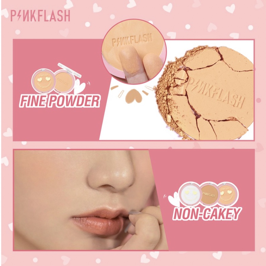 [ PINKFLASH ] OhMySelf Pressed Powder Long-lasting Matte Lightweight Oil Control Special Edition