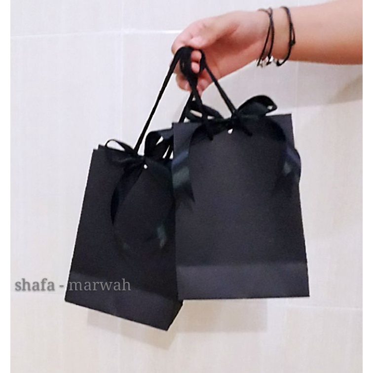 

SUPER PREMIUM RIBBON PAPERBAG SUPER BLACK.SPECIAL