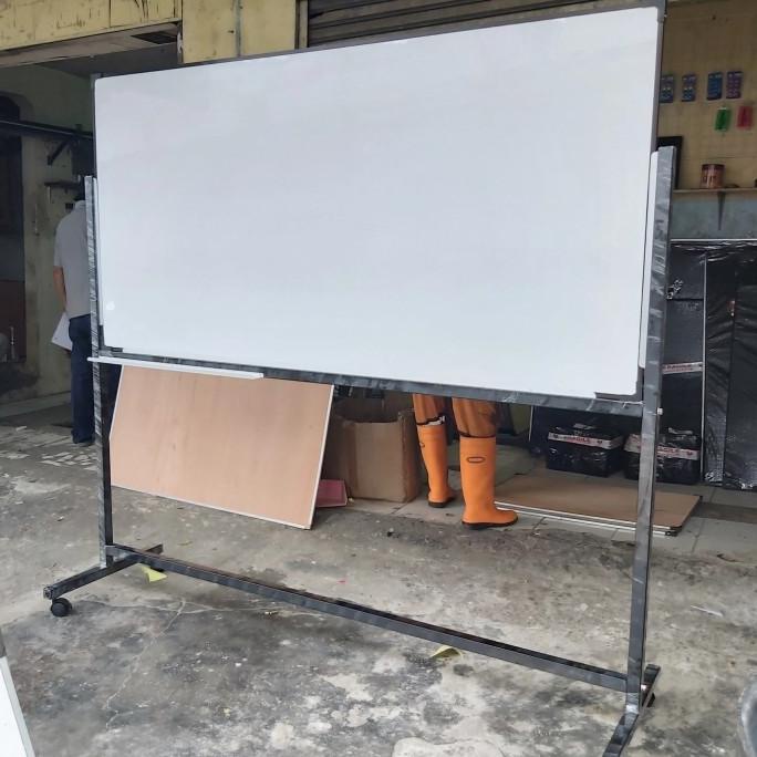

whiteboard standing double face 120 x 240 nonmagnet