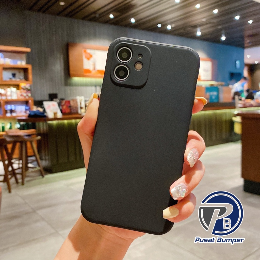 SOFTCASE MACARON PELINDUNG KAMERA VIVO Y91 Y93 Y95 Y91C Y1S Y90 Y21 Y21S Y33S Y53S V5 Y69 Y66 Y67 V9 Y85 PB1078-HITAM