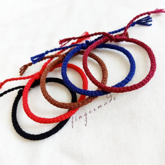 Fingermade Gelang Kumihimo Polos