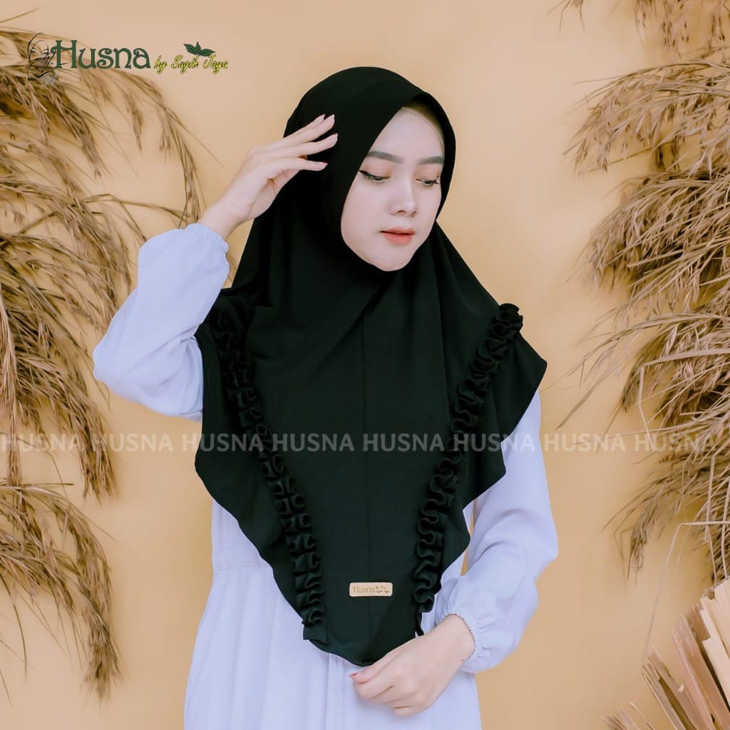 Hijab Premium Hijab Khimar Ixora Jersey Zara Original Husna